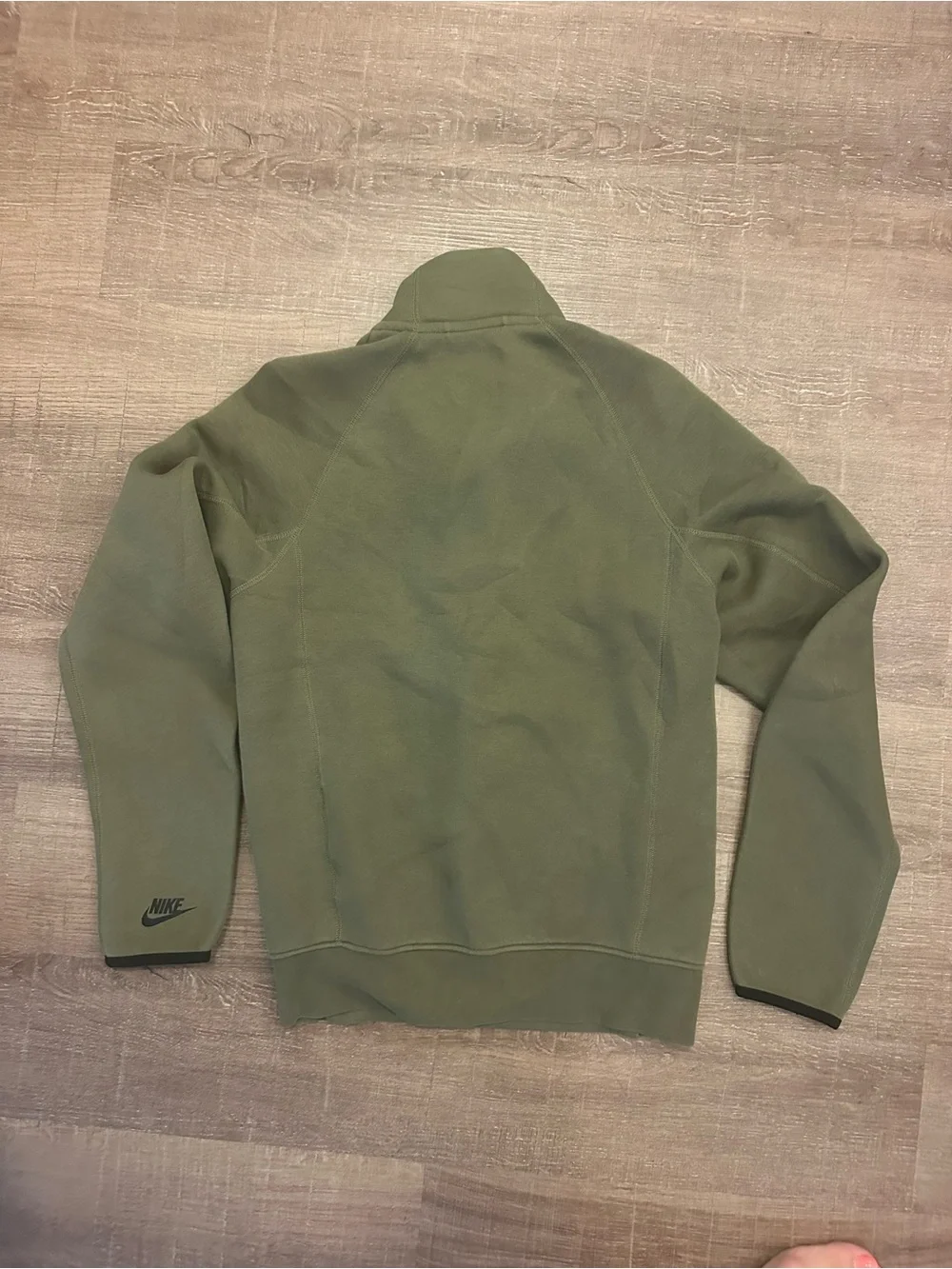 Men's Nike Sportswear Olive/Black Tech Fleece Half Zip Sweatshirt